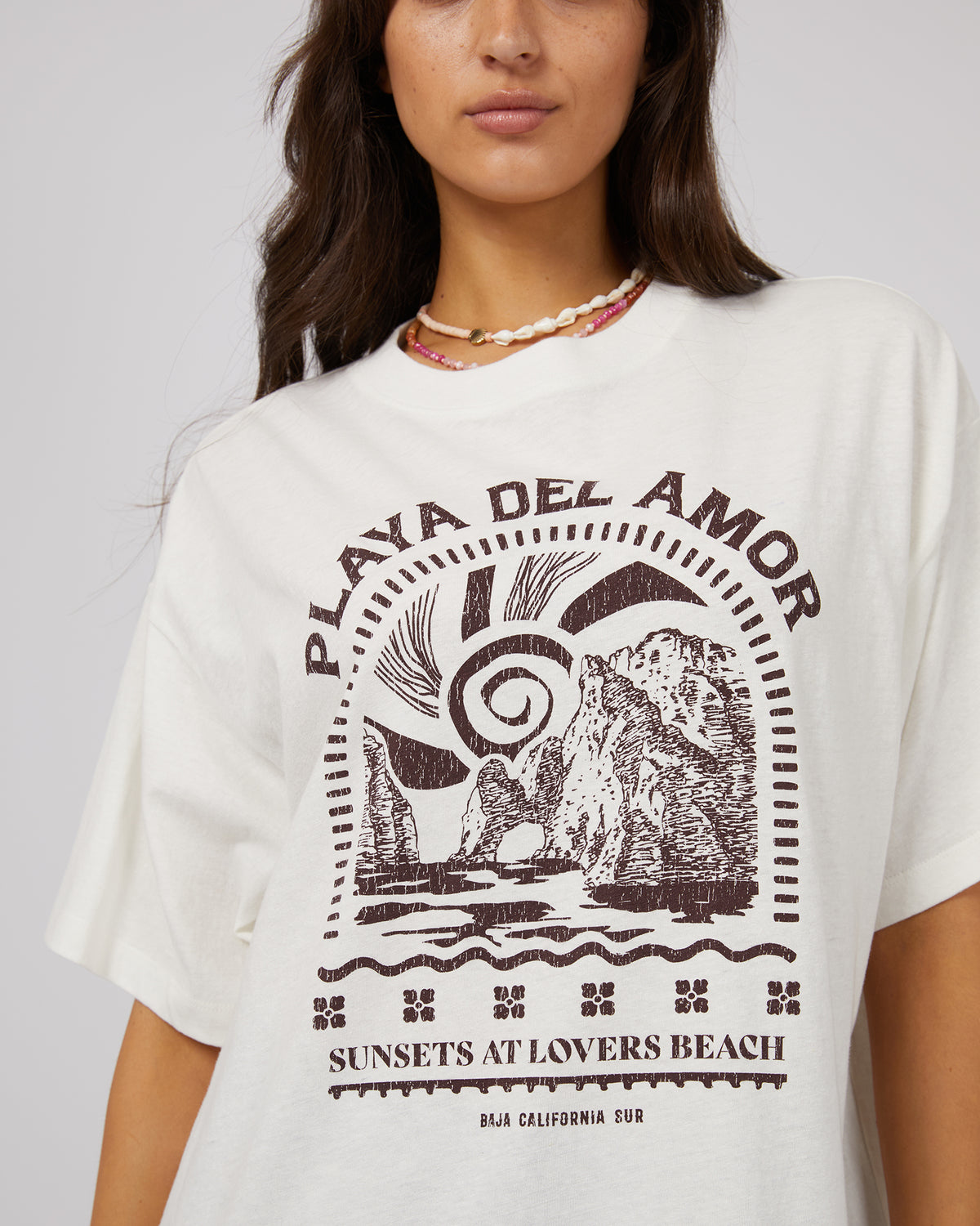 Solar Oversized Tee Vintage White