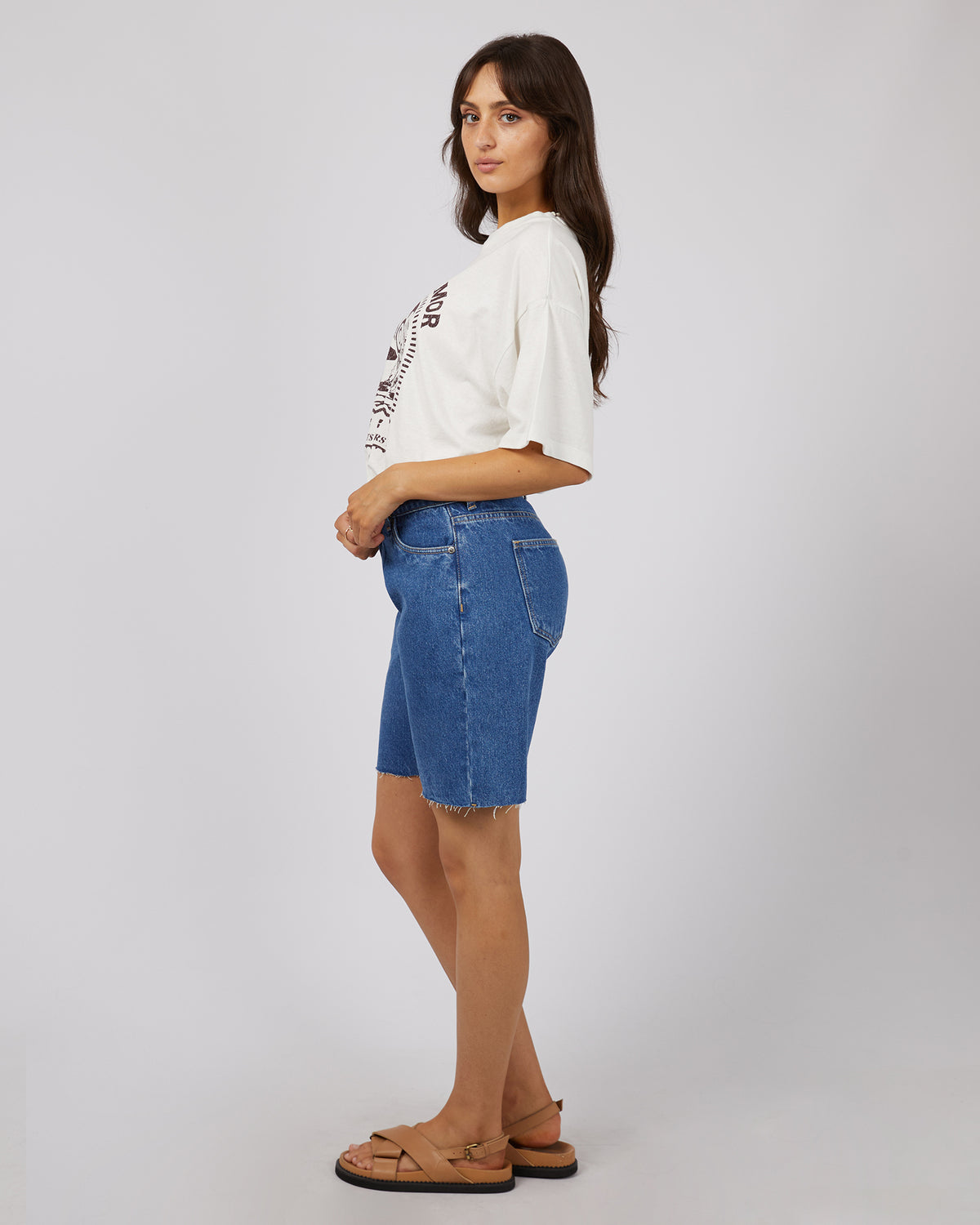 Solar Oversized Tee Vintage White