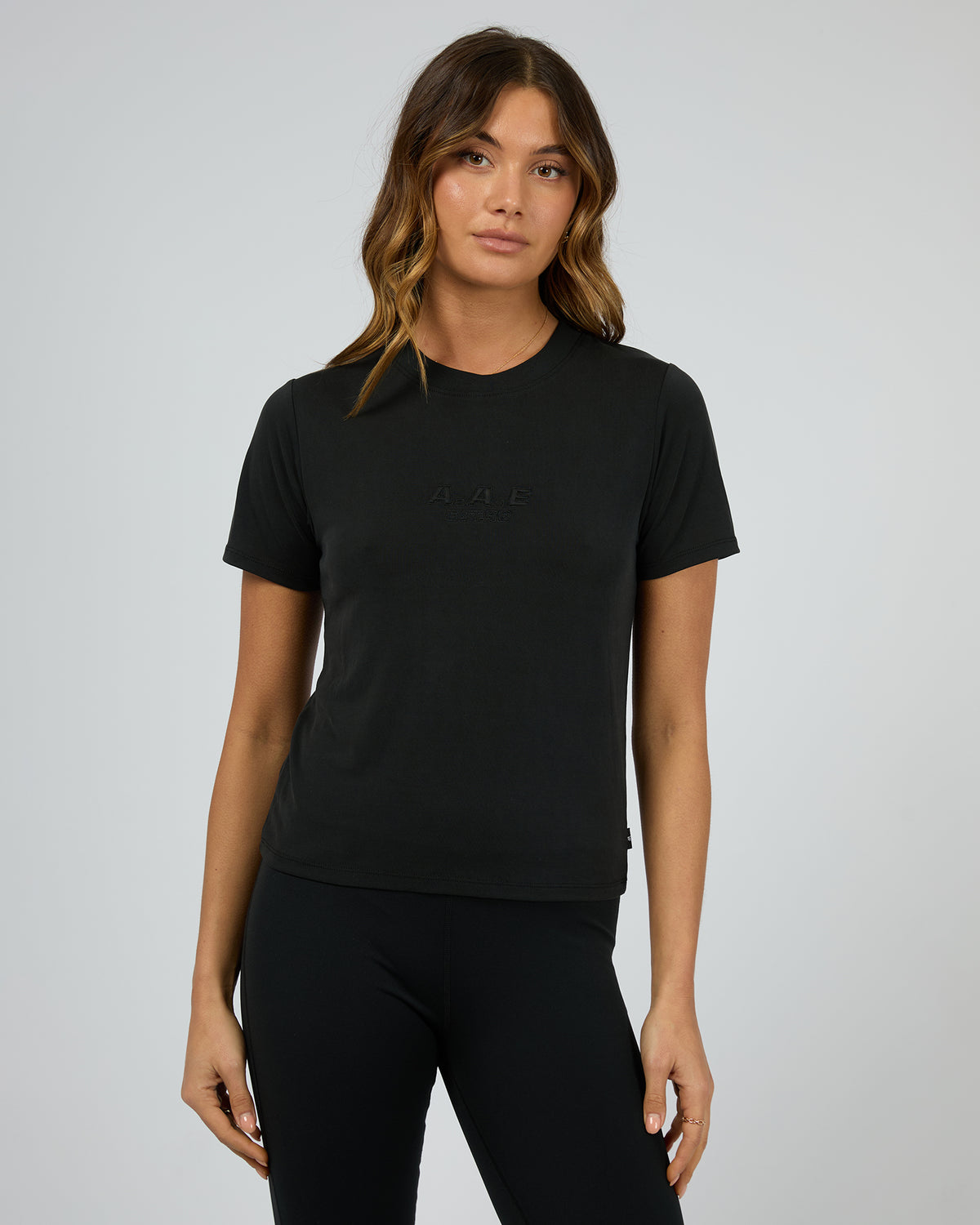 Luxe Active Tee Black
