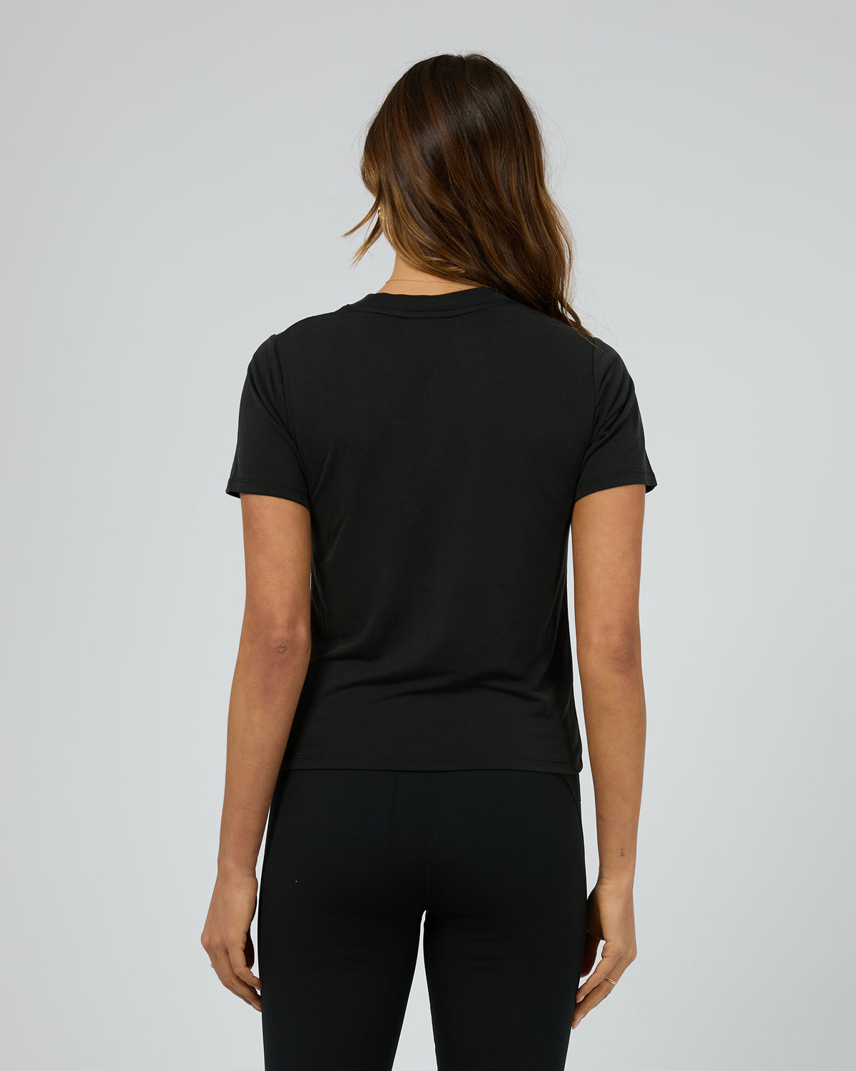 Luxe Active Tee Black