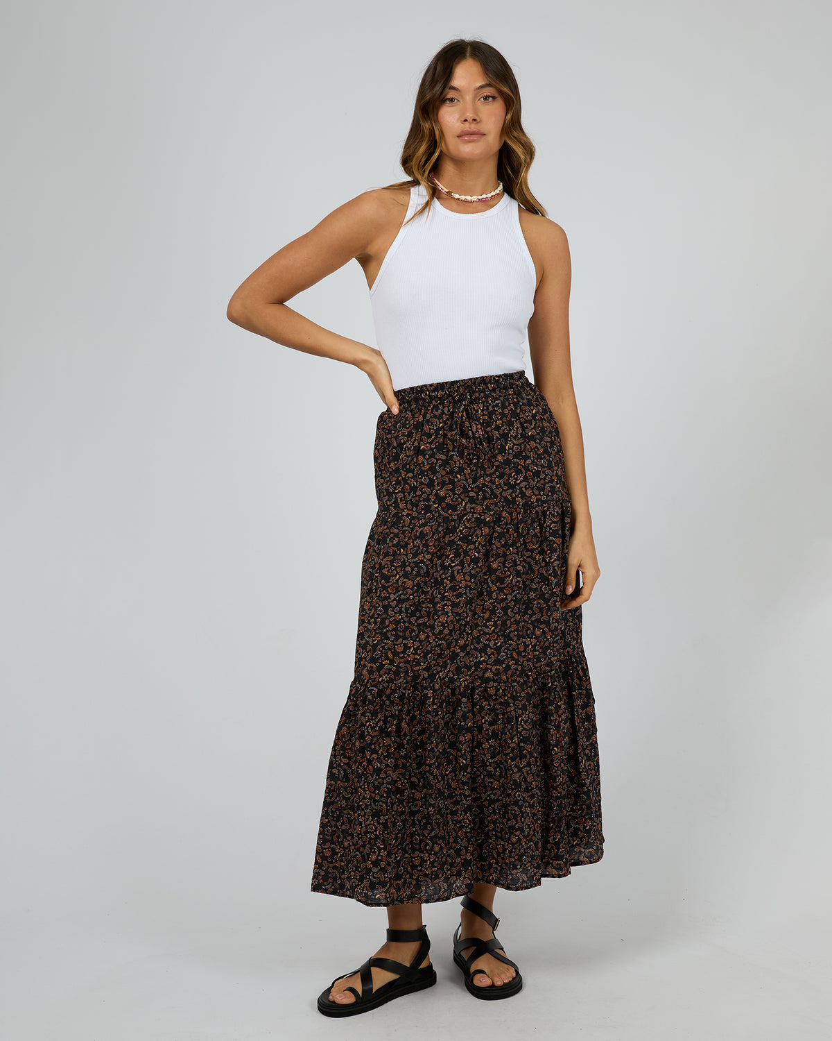 Pip Print Maxi Skirt