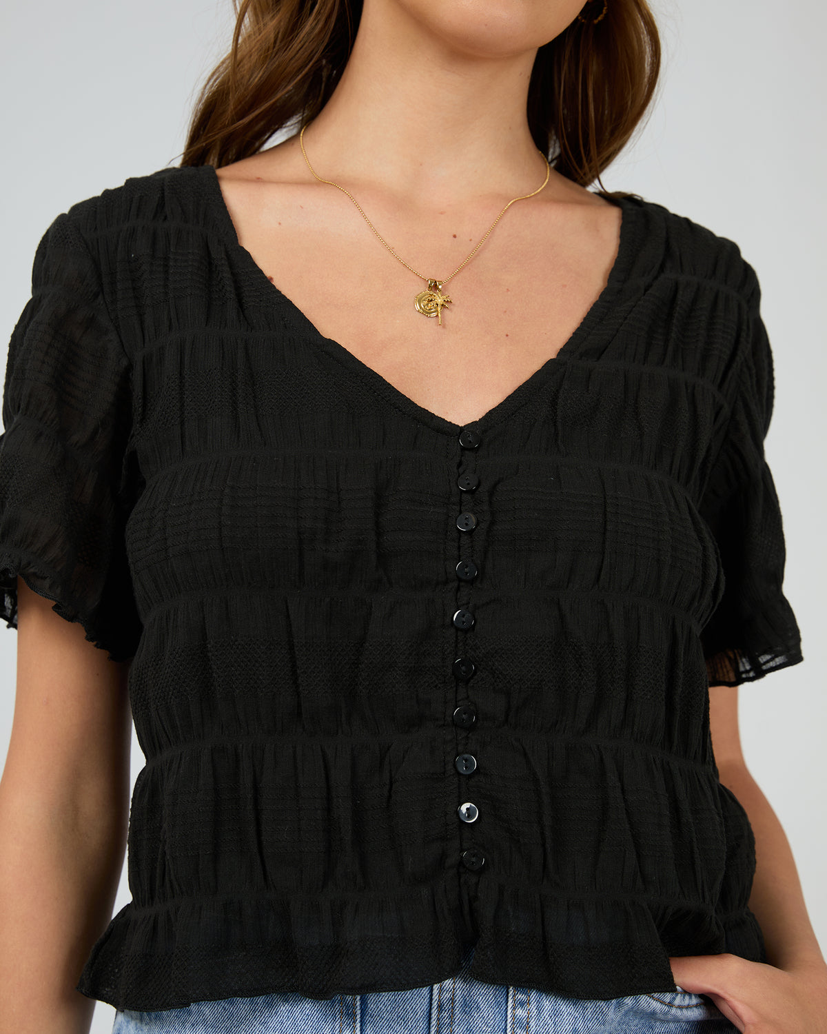 Maude Short Sleeve Shirt Black