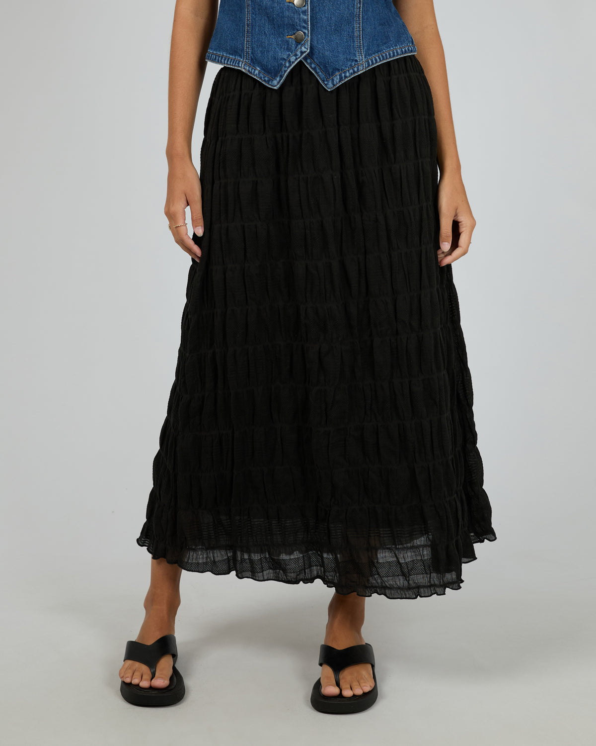 Maude Maxi Skirt Black