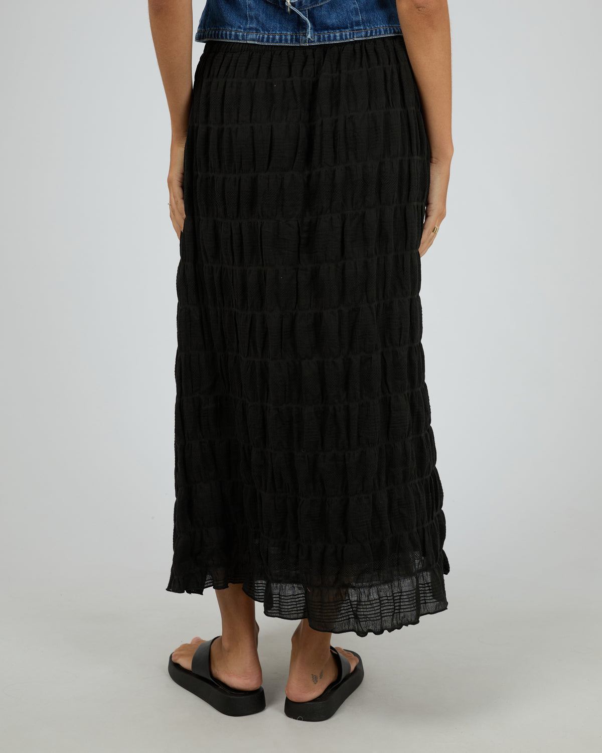Maude Maxi Skirt Black