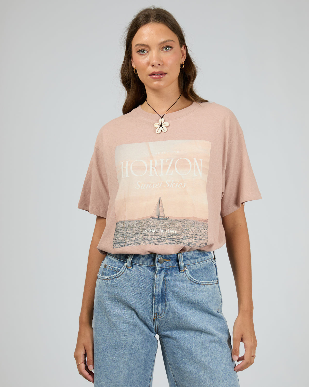 Horizon Oversized Tee Fawn