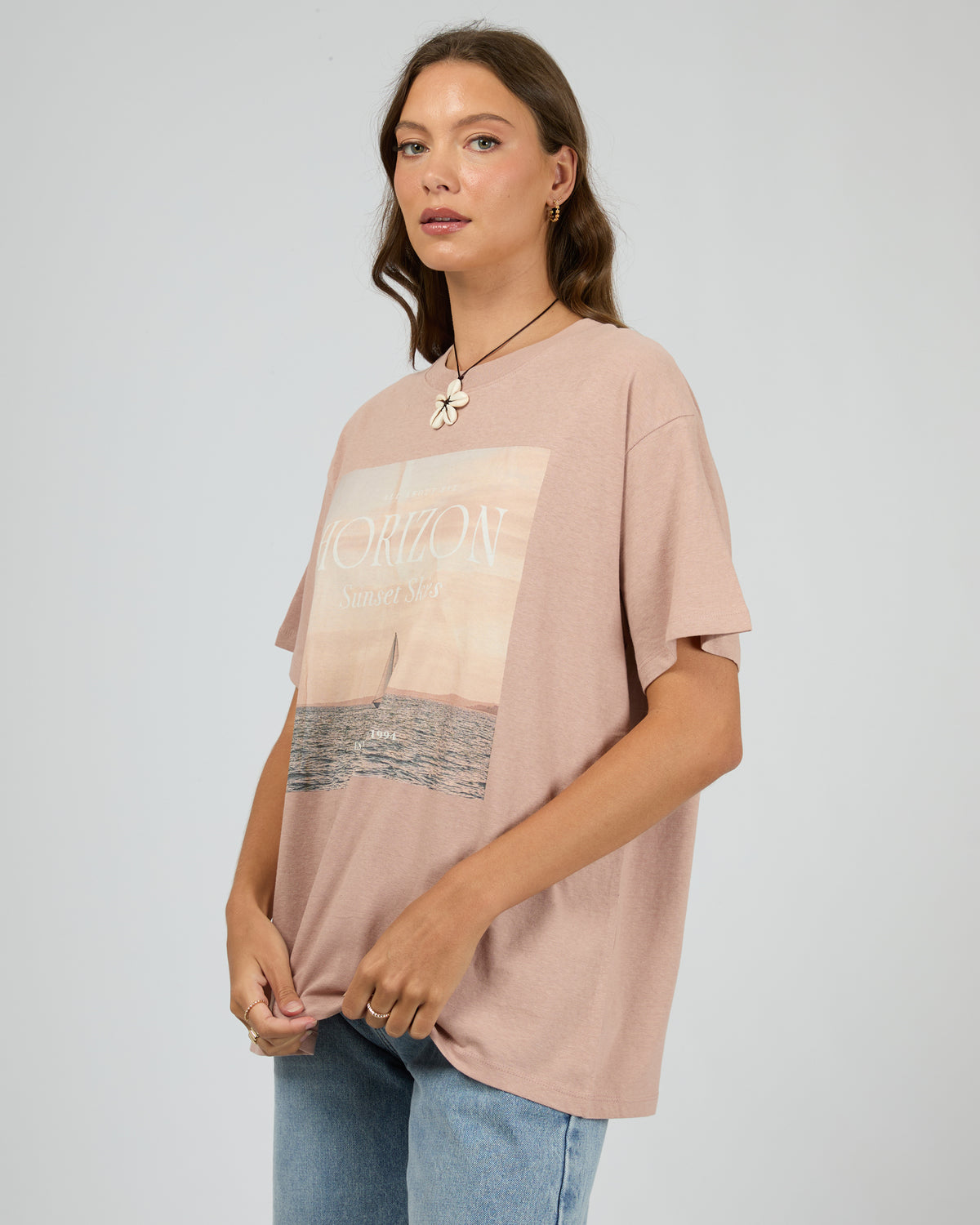 Horizon Oversized Tee Fawn