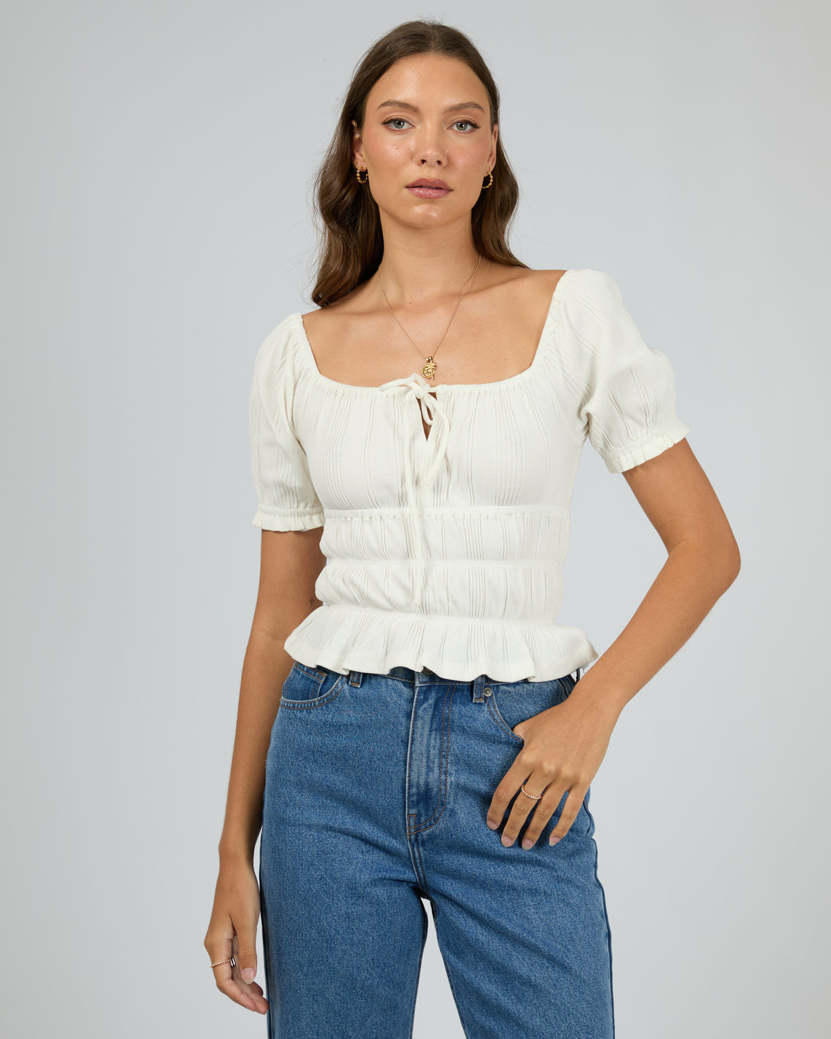 Priscilla Top White