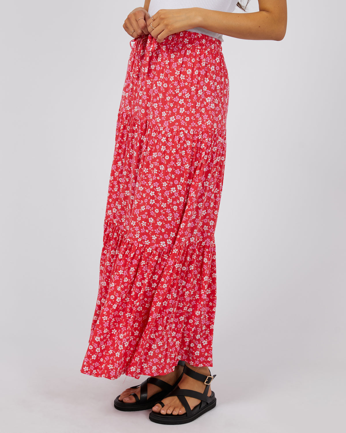 Dolly Maxi Skirt Red