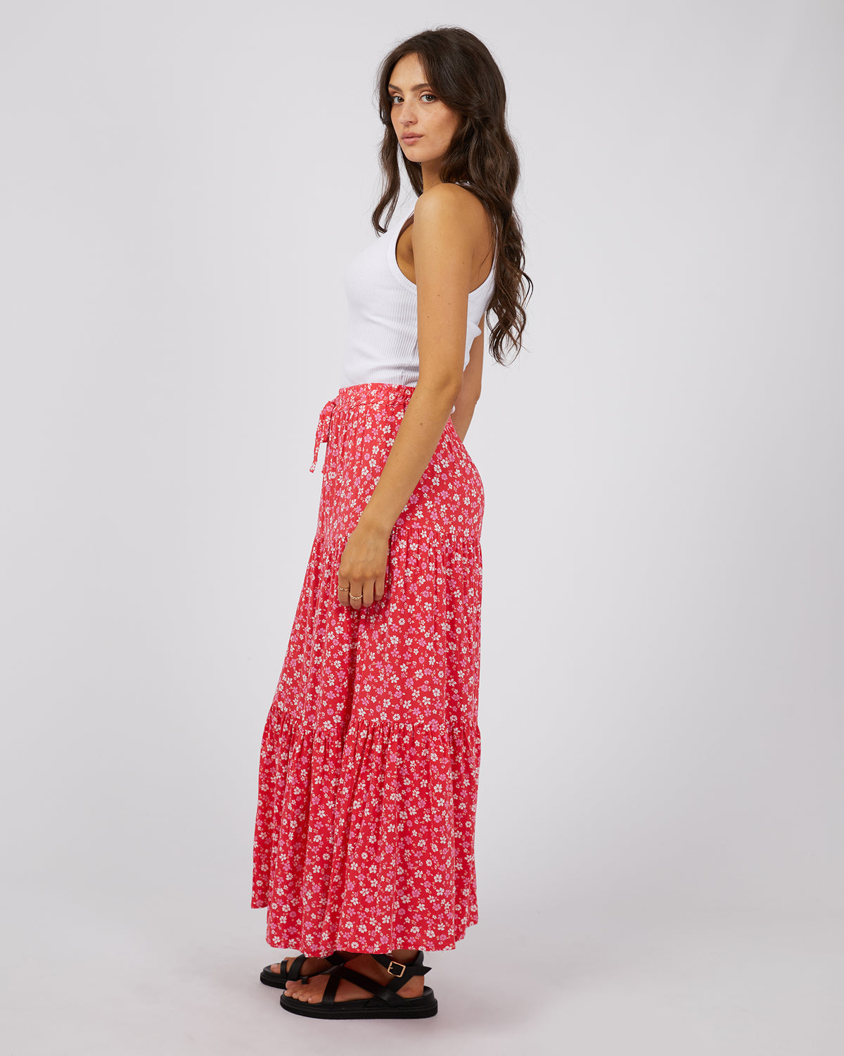 Dolly Maxi Skirt Red