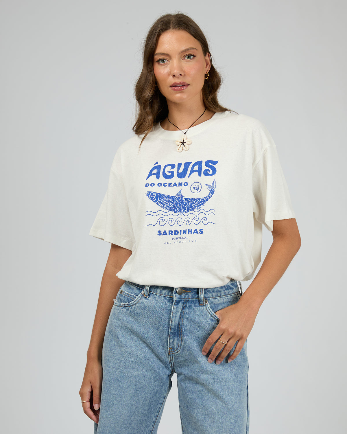 Marina Oversized Tee Vintage White