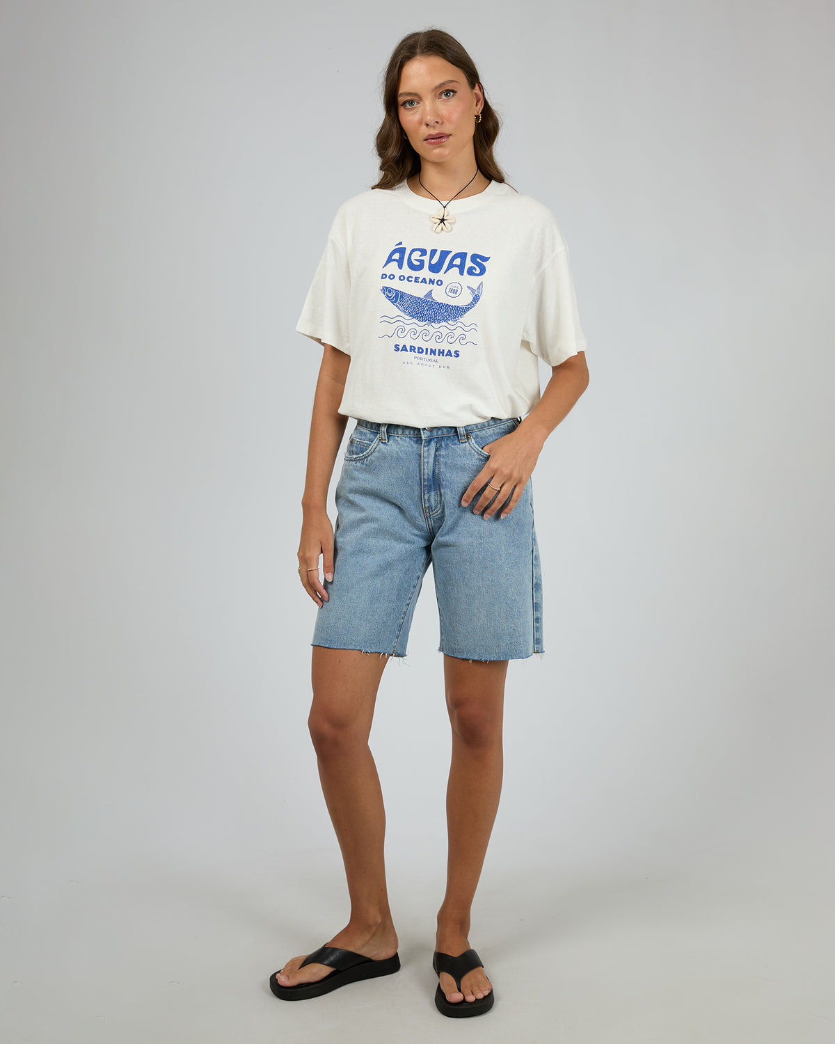 Marina Oversized Tee Vintage White