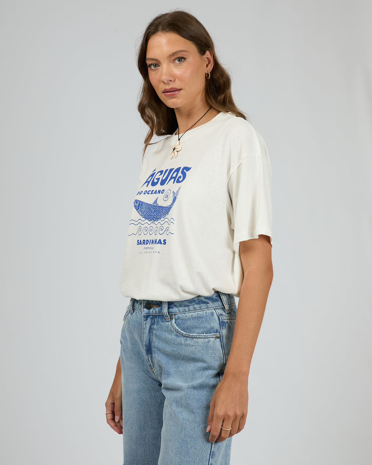 Marina Oversized Tee Vintage White