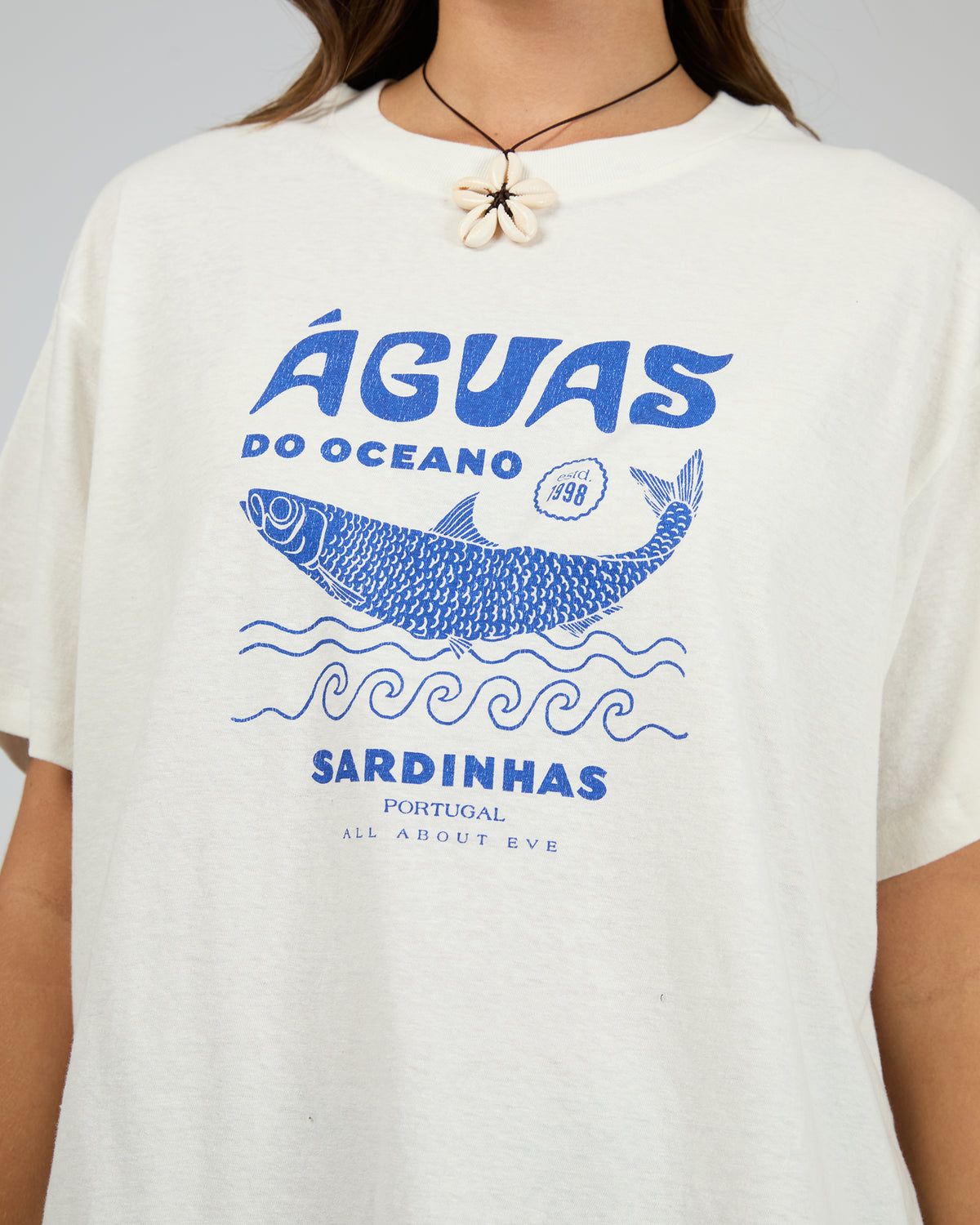 Marina Oversized Tee Vintage White