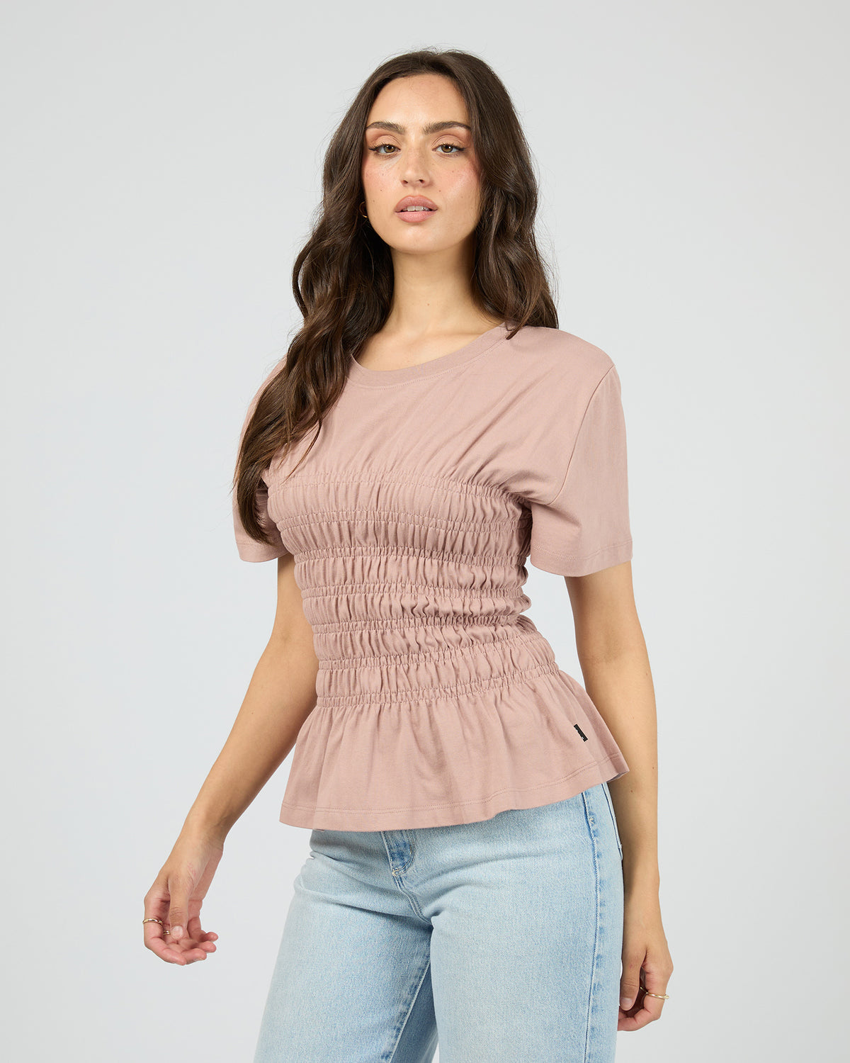 Lipa Ruched Top Fawn