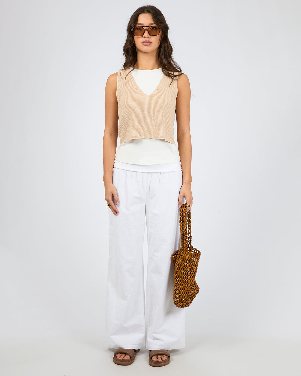 Claudia Top White