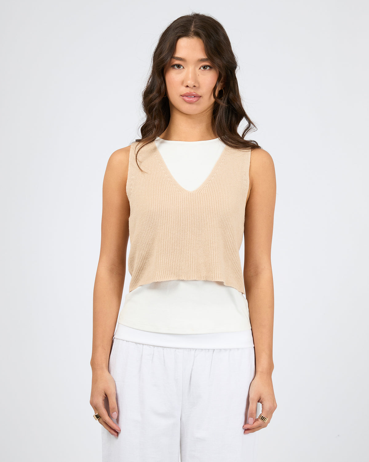 Claudia Top White