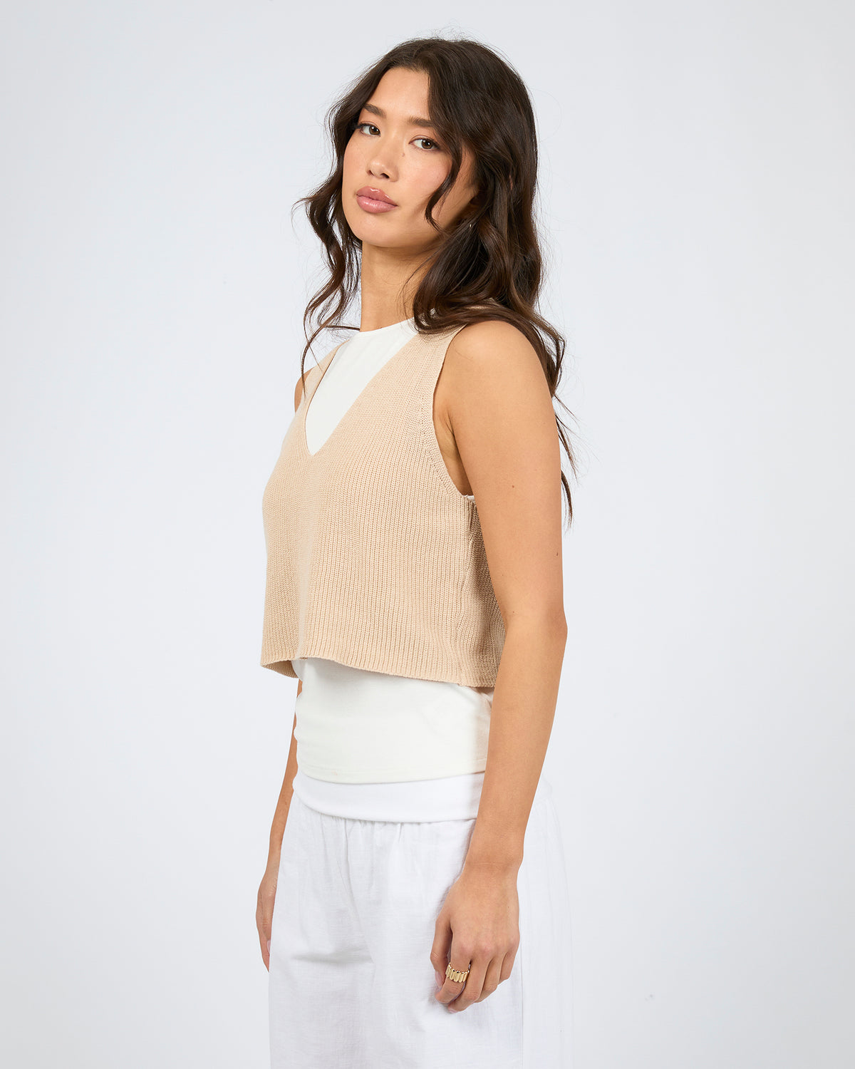 Claudia Top White