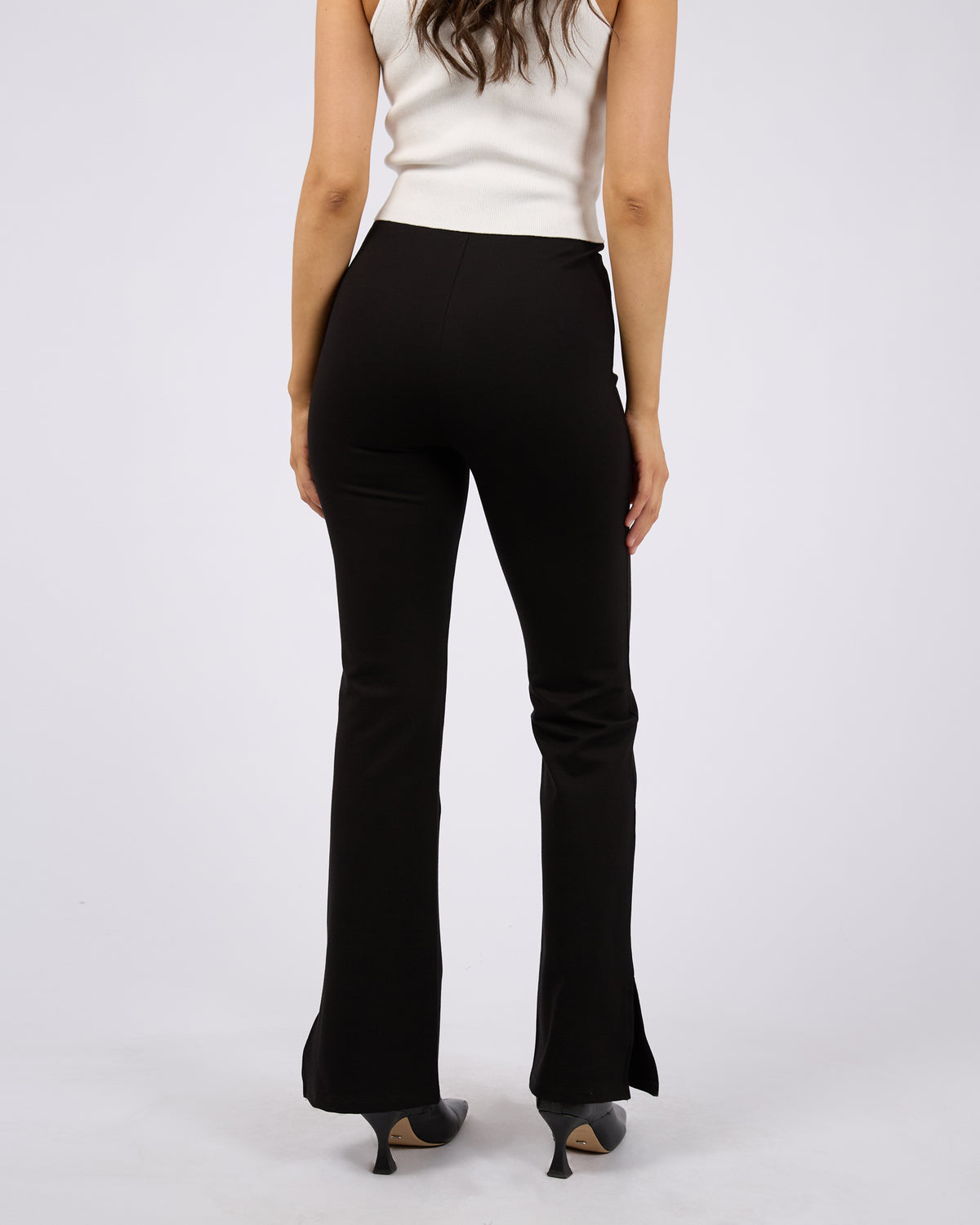 Jenner Side Split Pant Black