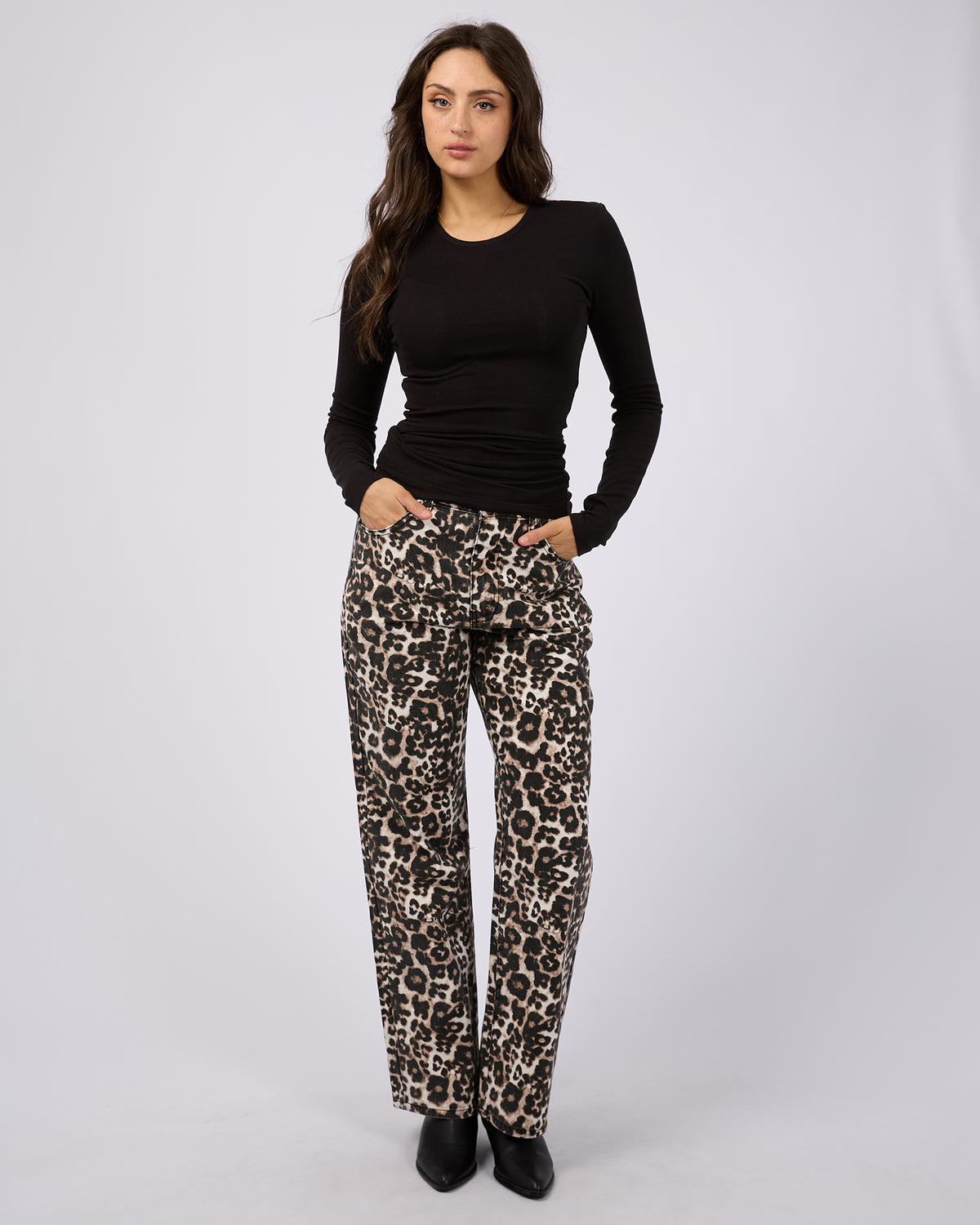 Kylie Long Sleeve Top Black