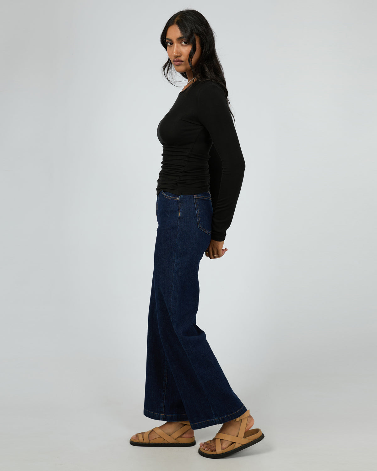 Kylie Long Sleeve Top Black