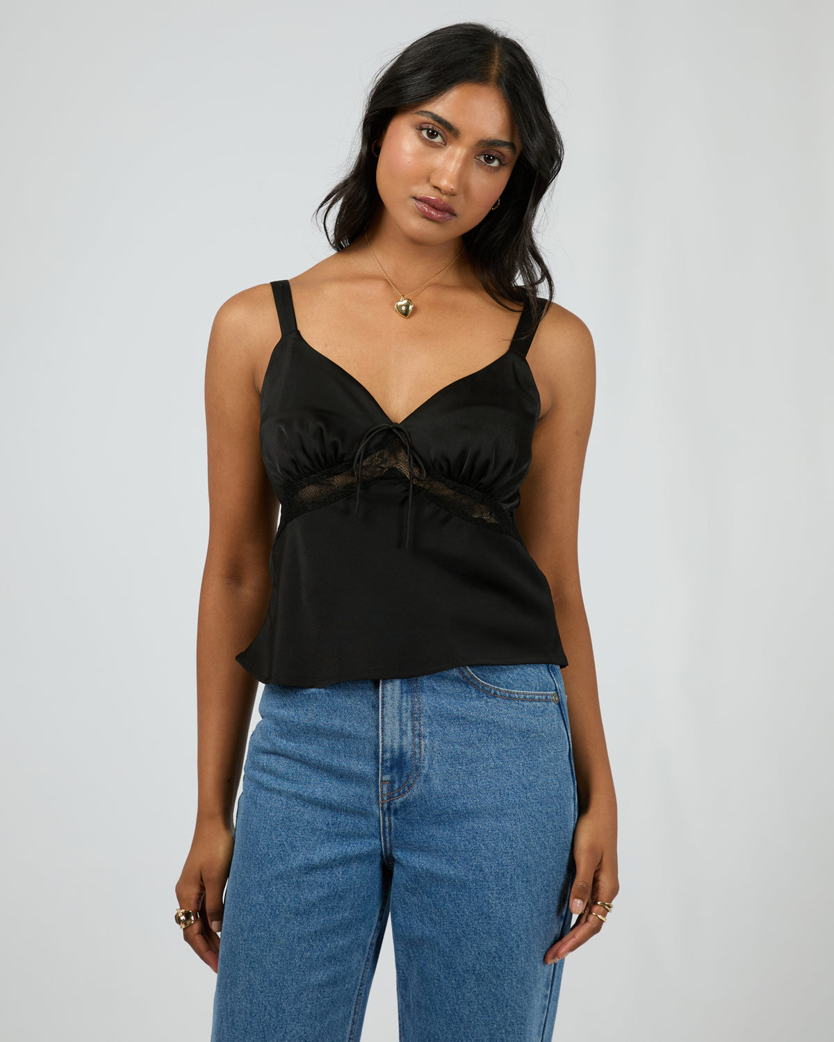 Valerie Lace Top Black