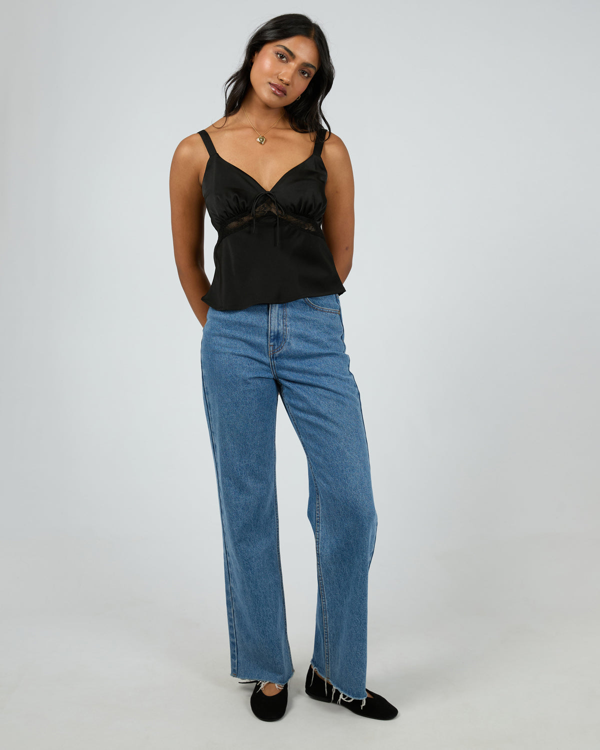 Valerie Lace Top Black