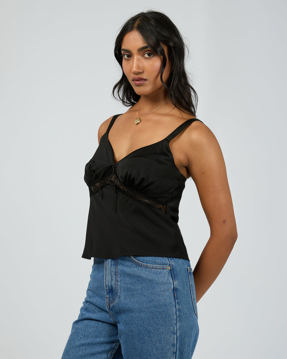 Valerie Lace Top Black