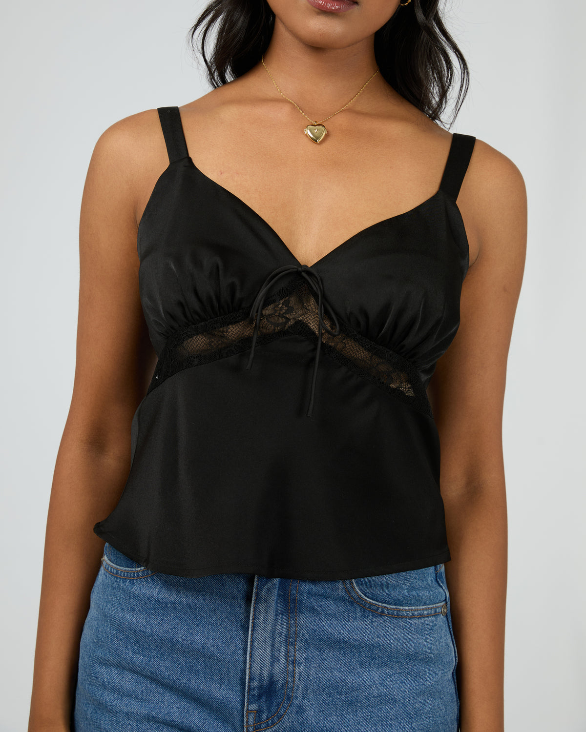 Valerie Lace Top Black
