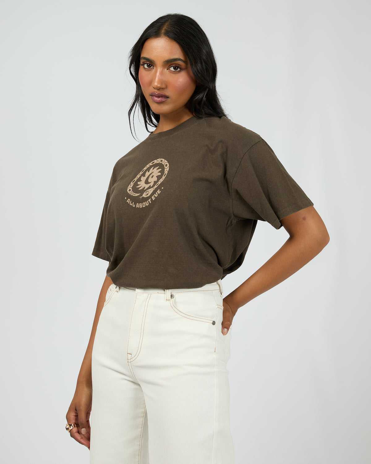 Mirador Oversized Tee Brown