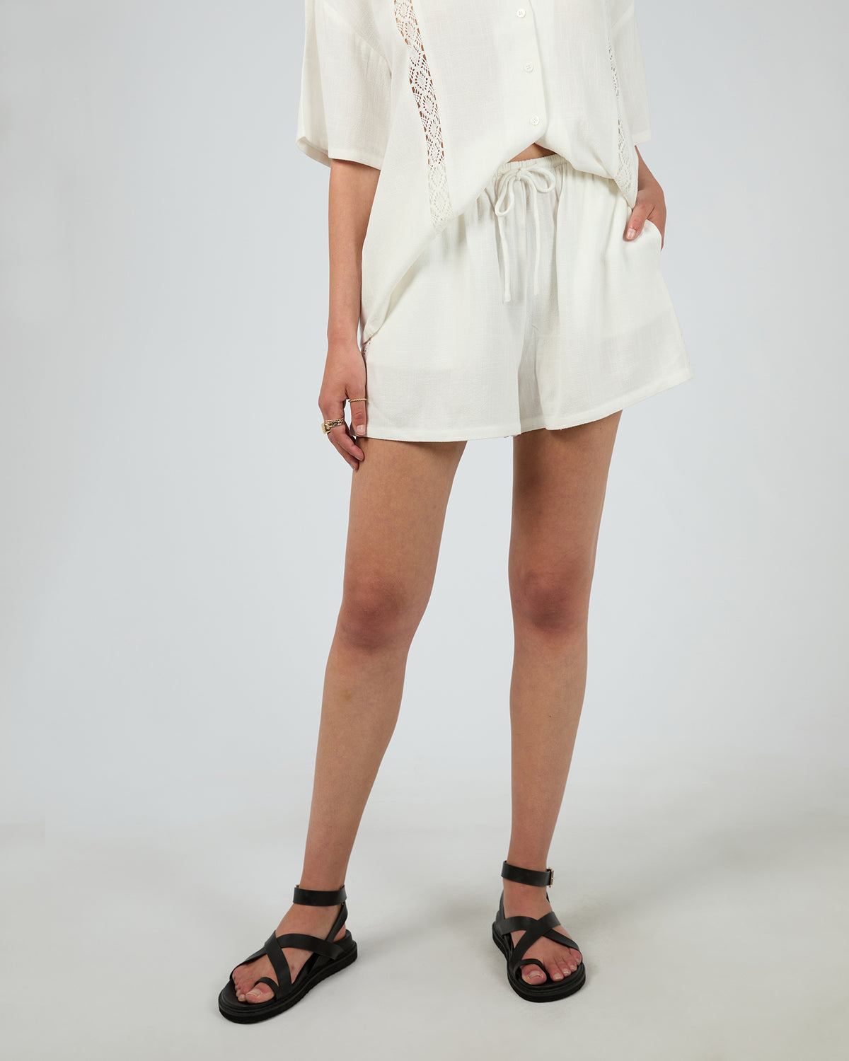 Toledo Mini Short Vintage White