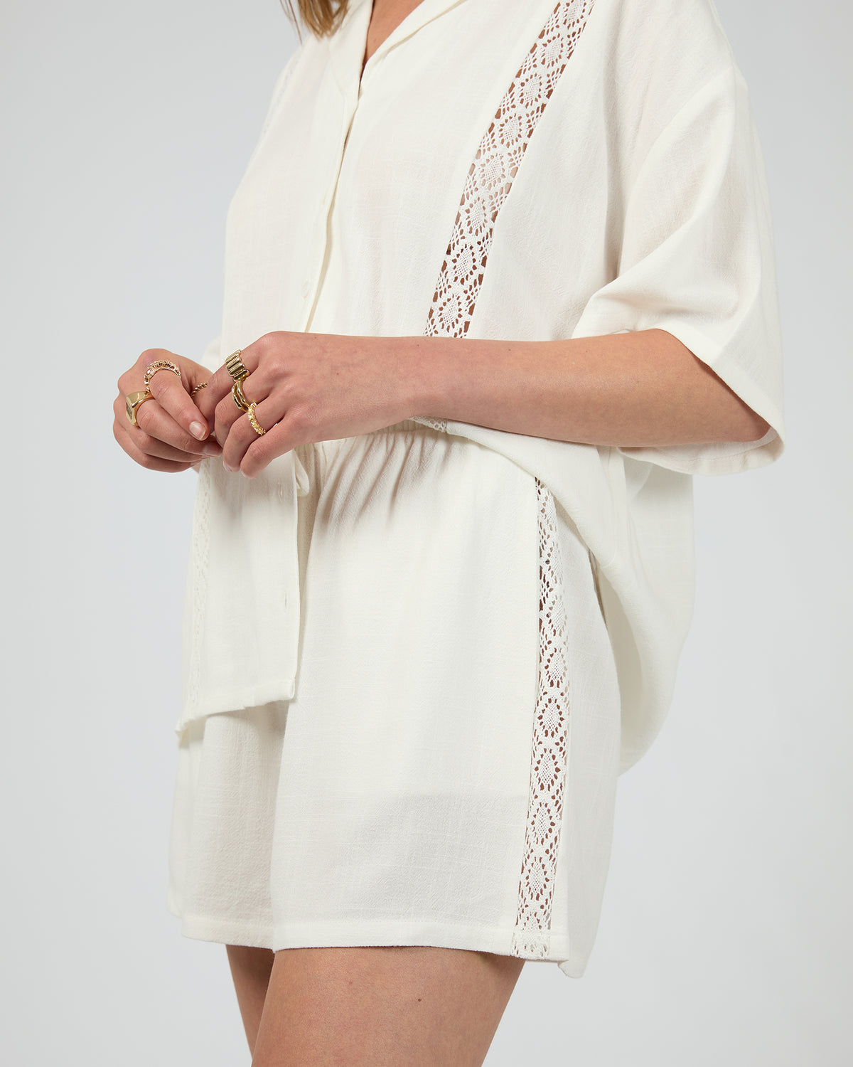 Toledo Mini Short Vintage White
