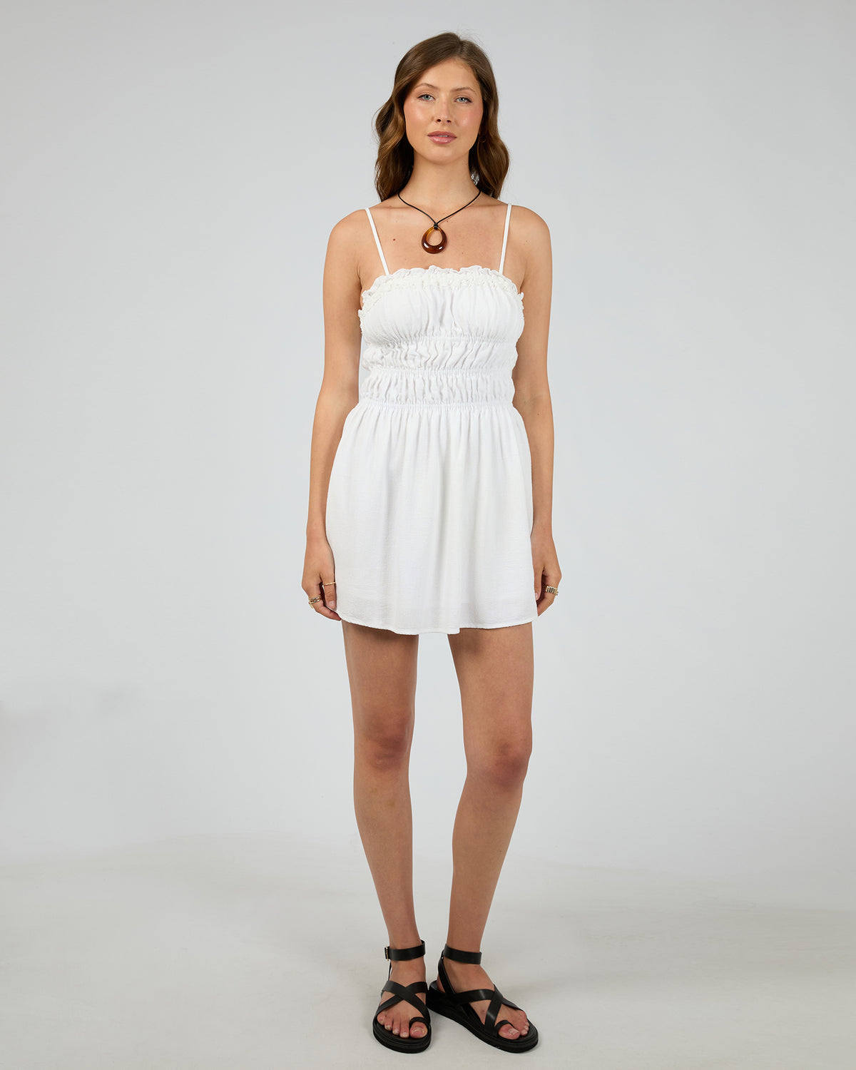 Toledo Mini Dress Vintage White