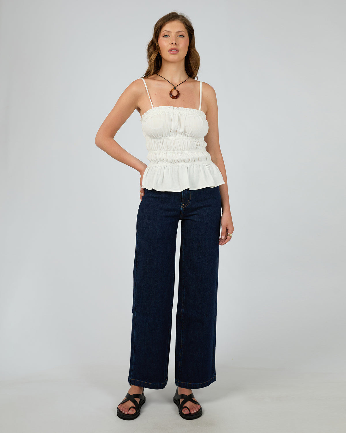 Toledo Top Vintage White