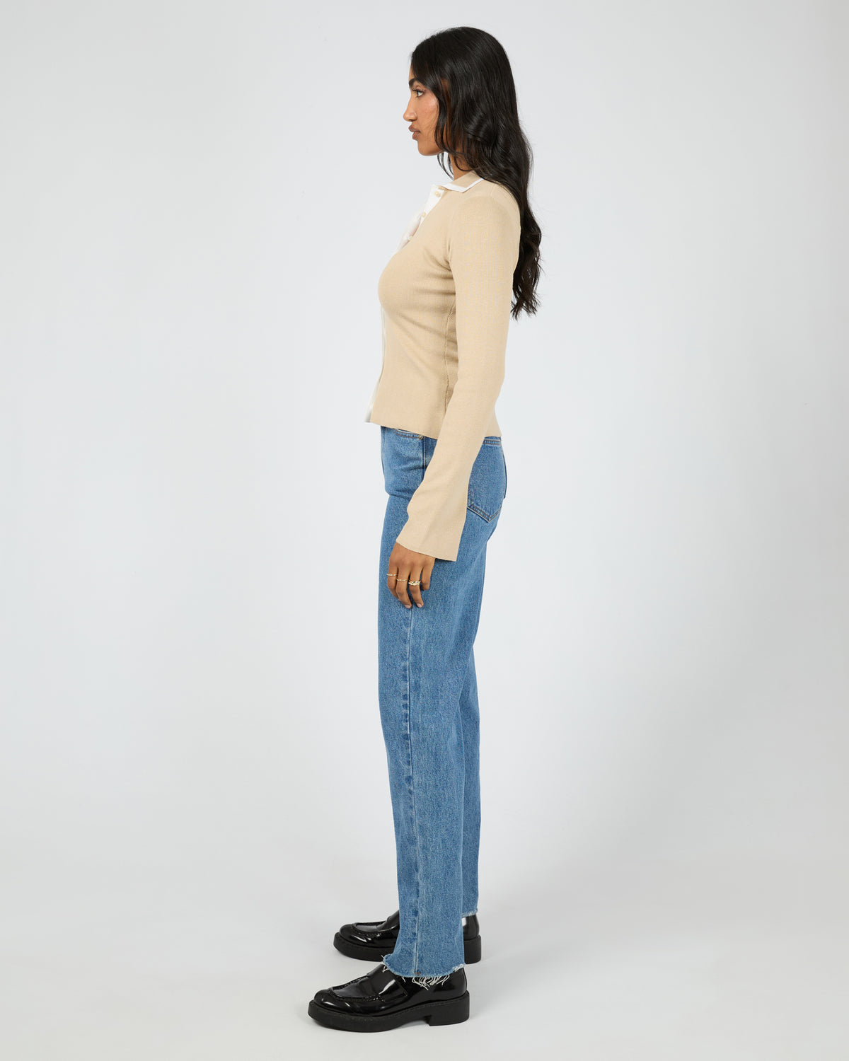 Minnie Knit Top Stone