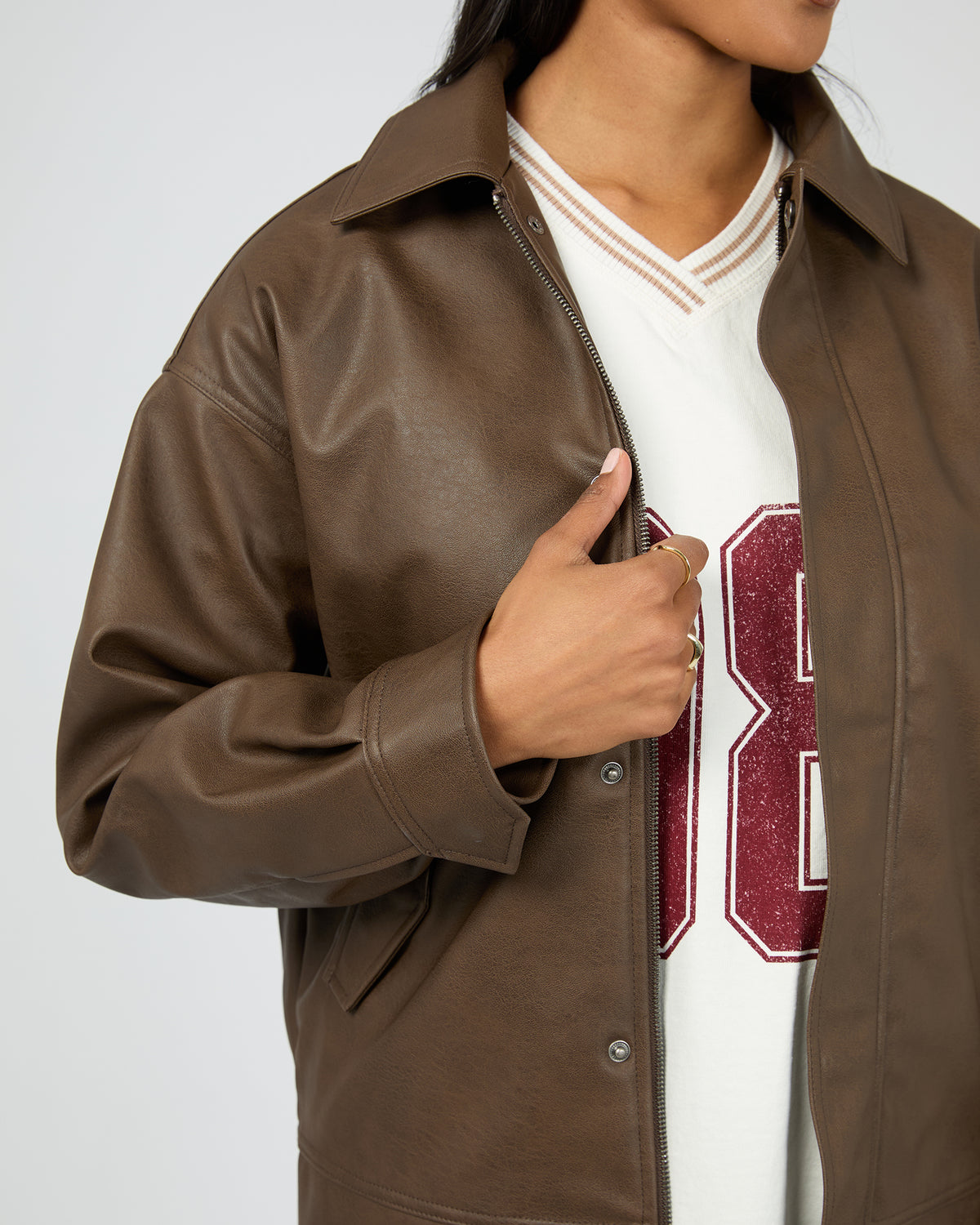 Alba Pu Bomber Brown