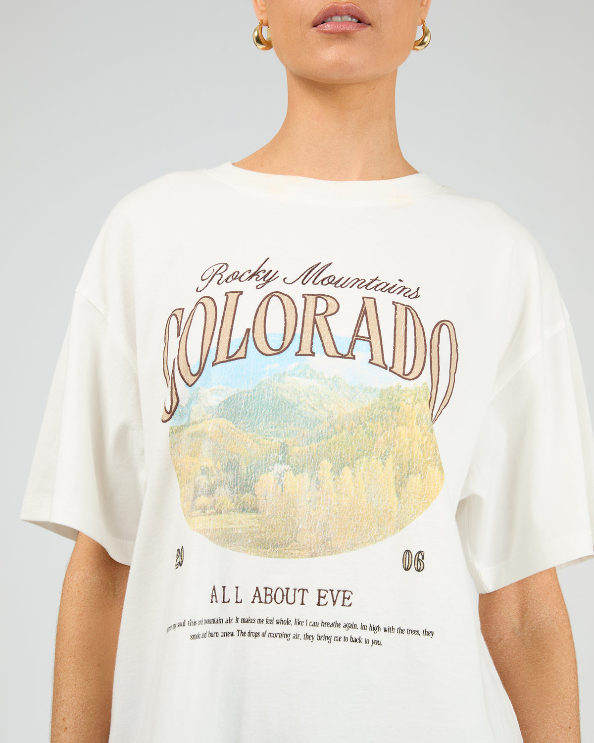 Rocky Mountains Relaxed Tee Vintage White