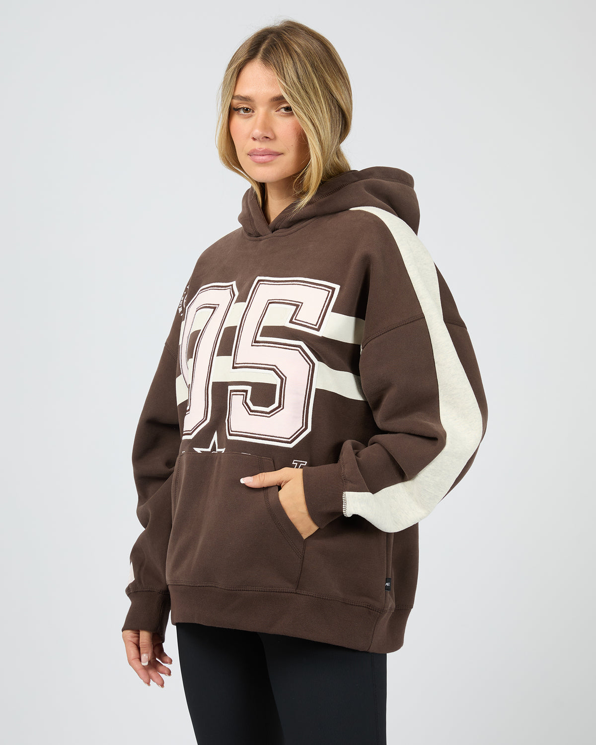 Ninety Five Relaxed Hoodie Brown