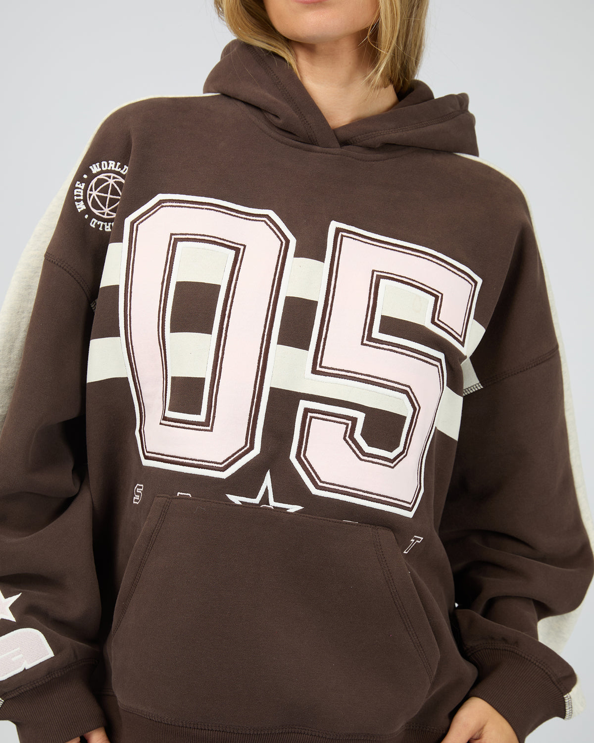 Ninety Five Relaxed Hoodie Brown