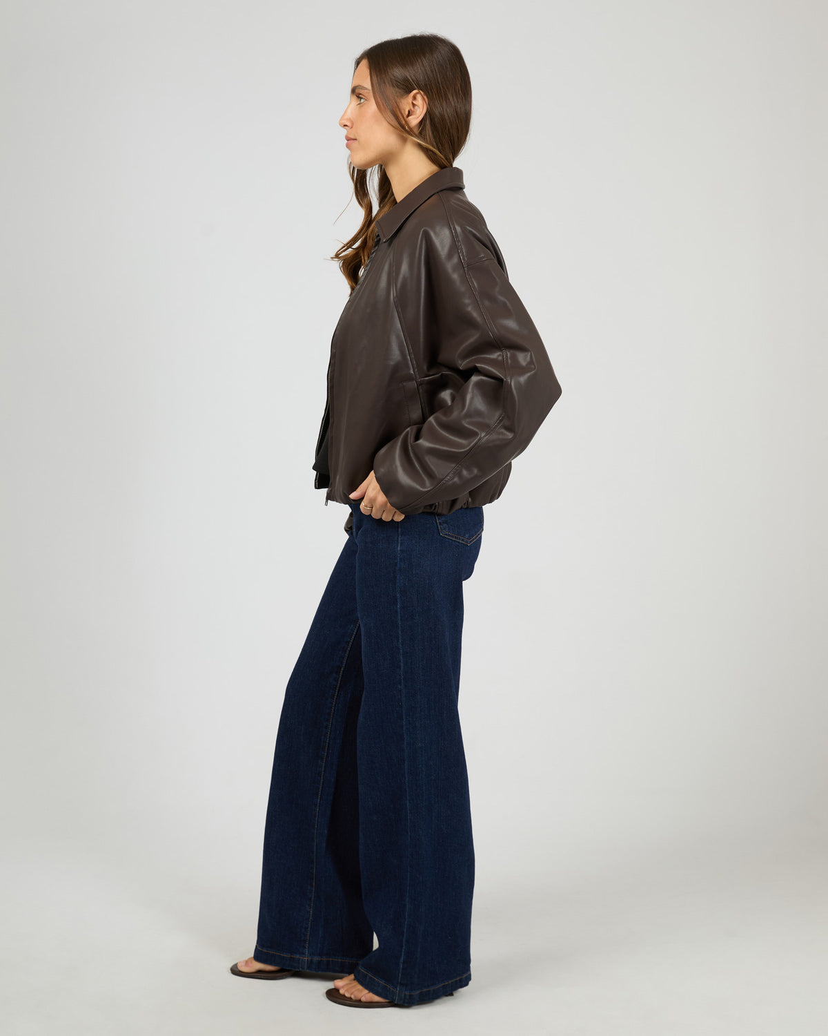 Carmen Pu Bomber Chocolate