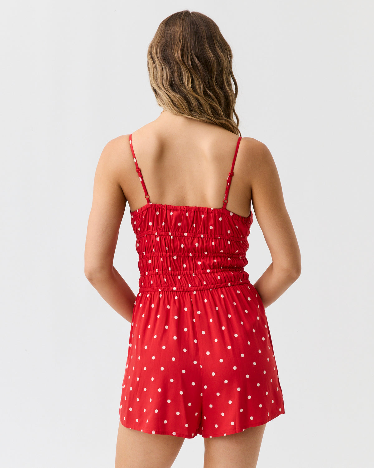 Rumi Playsuit Red