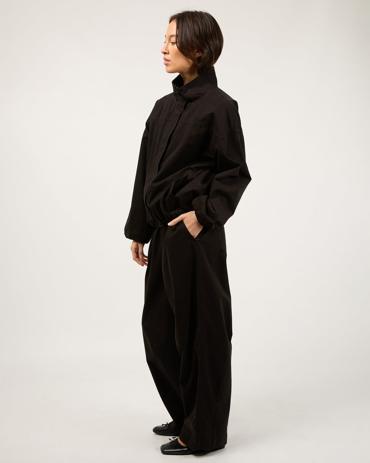 Margo Funnel Neck Jacket Black