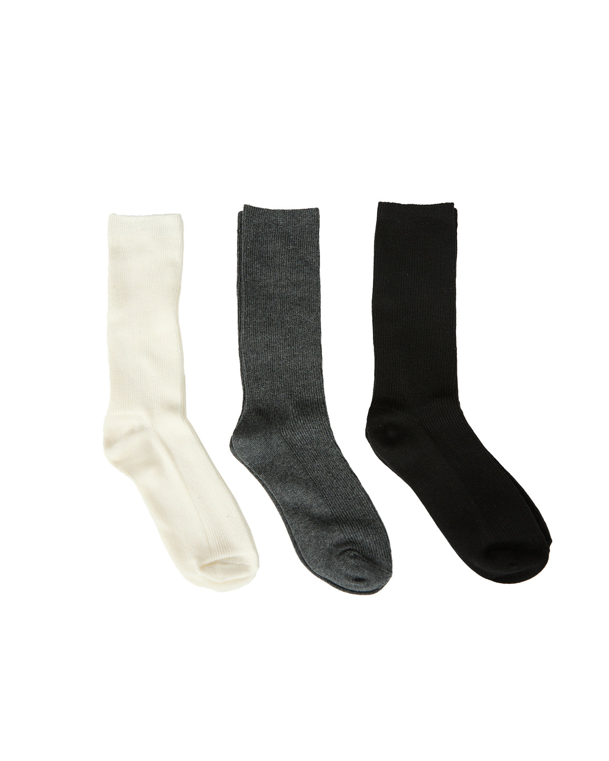 Fine Rib Sock 3 Pack Mult