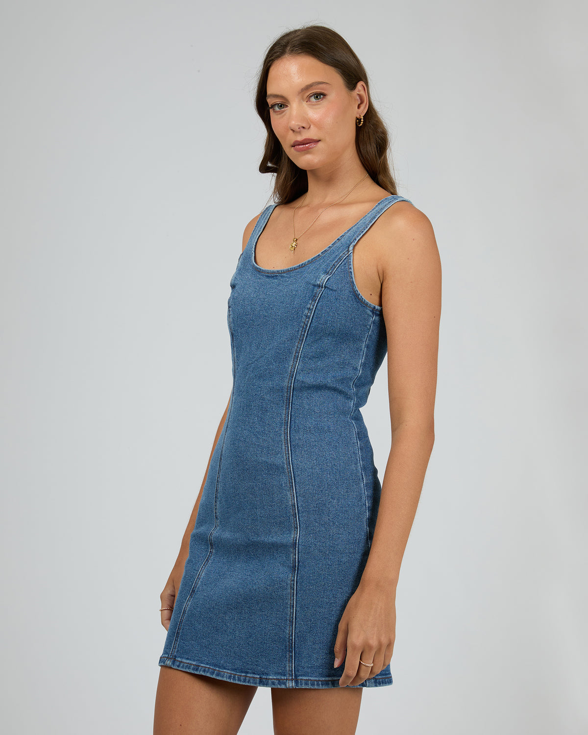 Alexandra Mini Dress Heritage Blue
