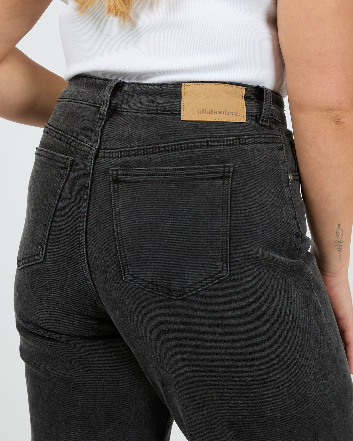 Jacqui Wide Leg Washed Black