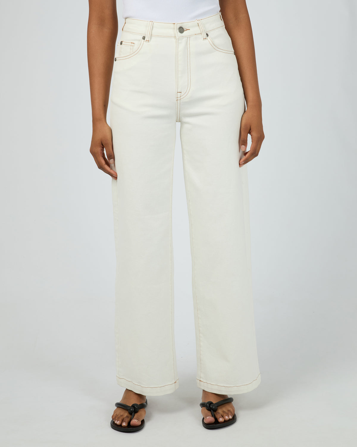 Jacqui Wide Leg Vintage White