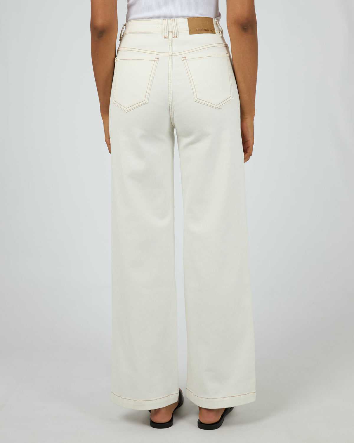 Jacqui Wide Leg Vintage White