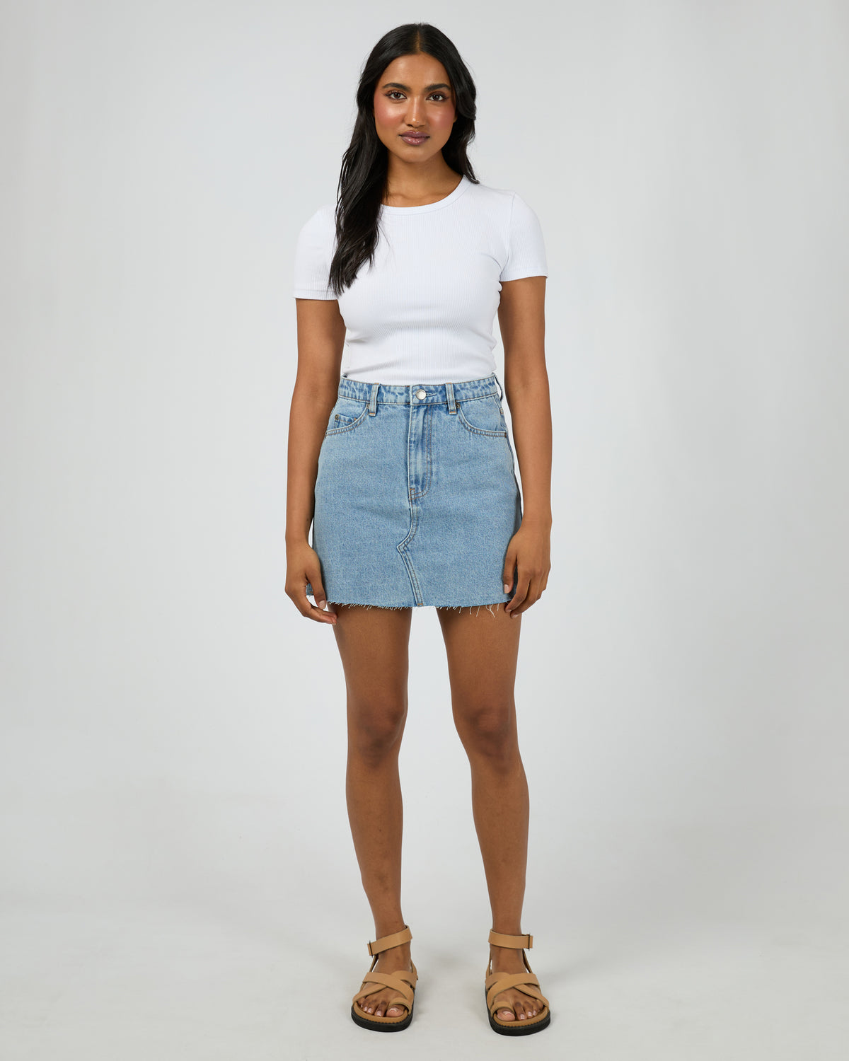 Margot Denim Skirt Light Blue