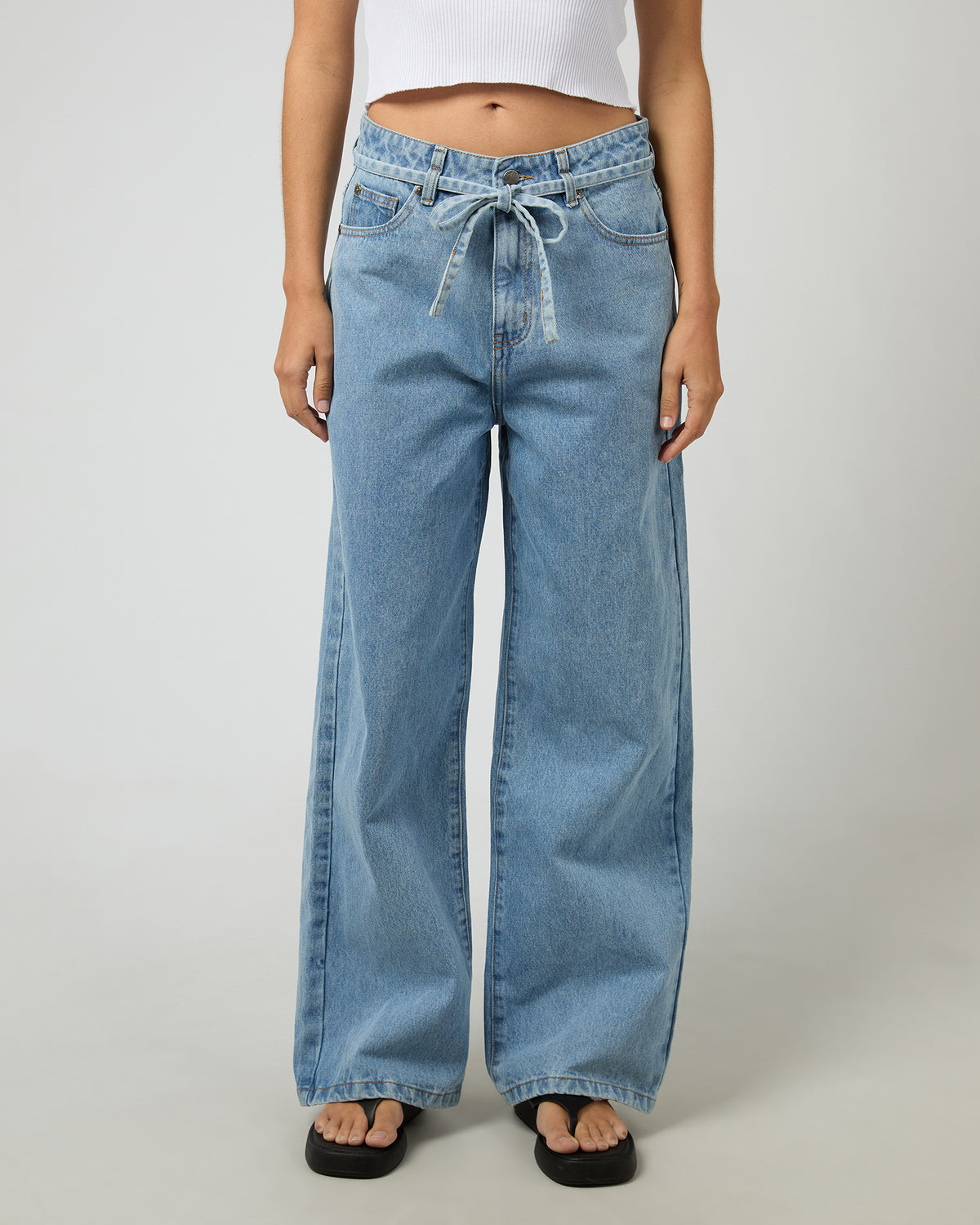 Gia High Rise Baggy Light Blue