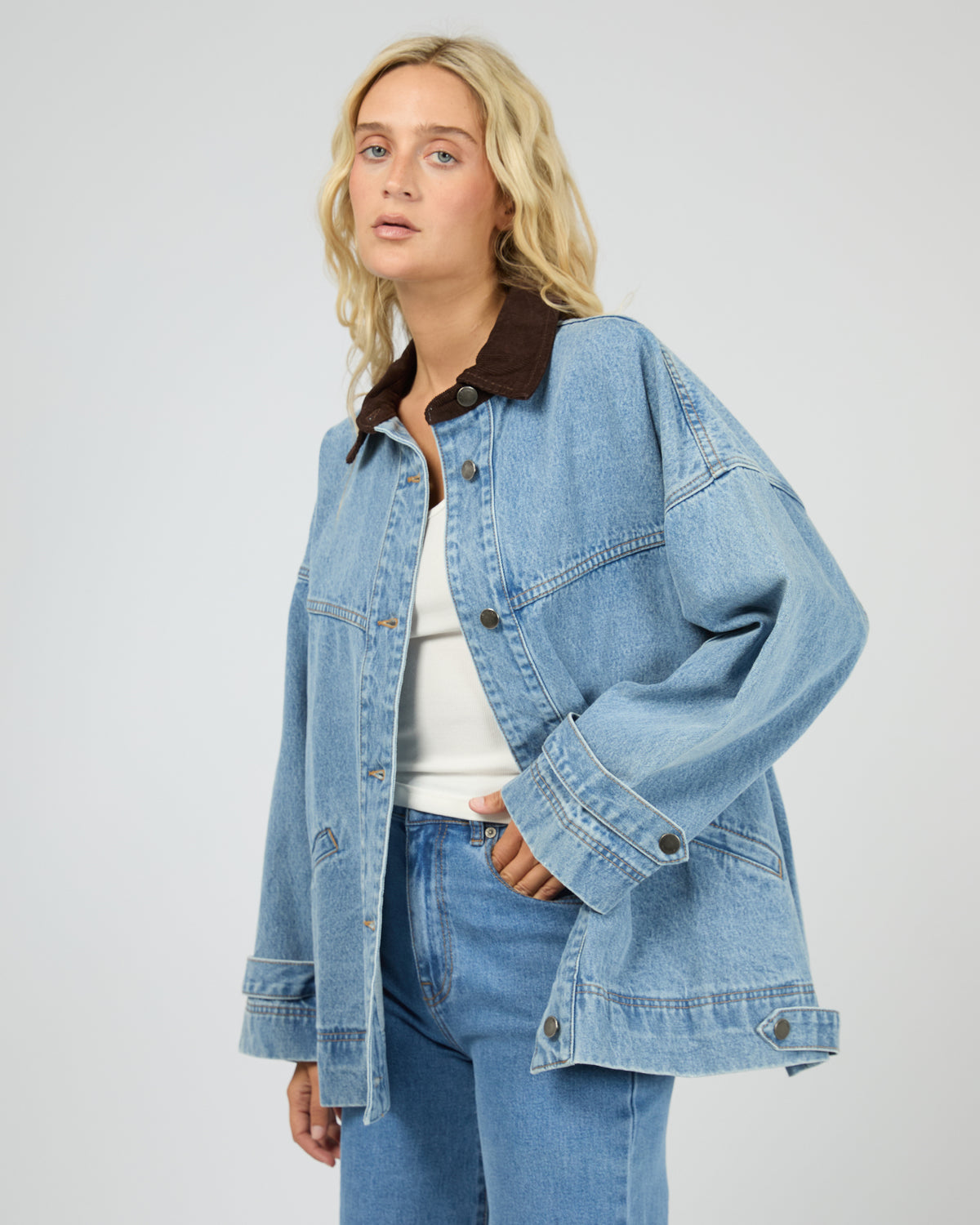 Tommy Denim Barn Jacket Light Blue