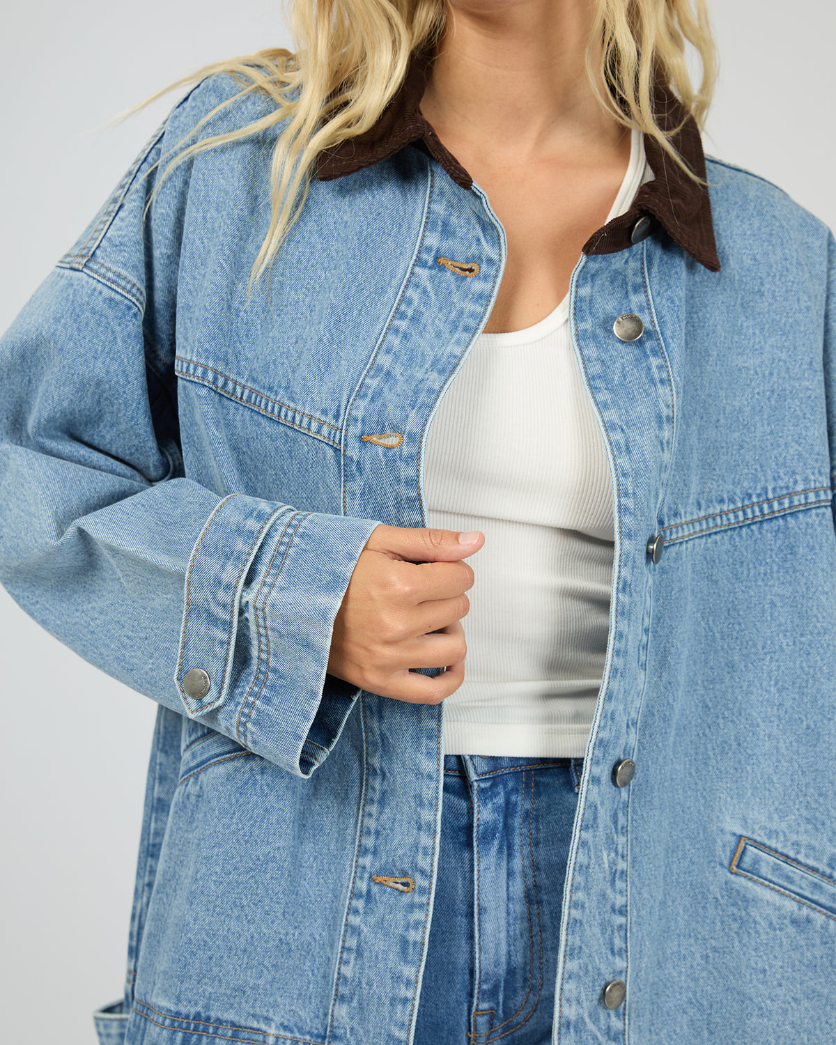 Tommy Denim Barn Jacket Light Blue
